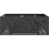  Kamin Crna 80 x 80 x 30 cm Čelik | shoptok.hr