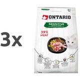 Ontario Cat Sensitive/Derma - raca in ovca 3 x 2 kg Cene