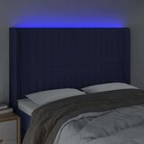  Uzglavlje plavo 147 x 16 x 118/128 cm od tkanine | shoptok.hr