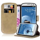 Cadorabo Ohišje, združljivo z Samsung Galaxy S3 / S3 NEO v mat peščeno rjava - Zaščitni ovitek s funkcijo stojala in režo za kartice v retro dizajnu, (20558301) | Shoptok.si