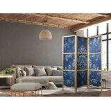  Japanski paravan - Retro Ornament - Decorative Motif in Worn Blues 135x172 | shoptok.hr