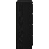  Komoda crni hrast 80x35x99 cm od konstruiranog drva | Eponuda.ba