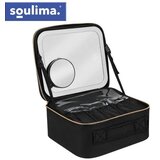 Soulima XL kozmetički kofer s LED ogledalom i organizatorom za šminku | Shoptok.si
