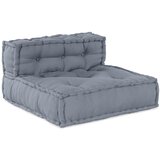 vidaXL Pouf Set 3 Siva Bombaž 70 cm x 70 cm x 54 cm Bombažne blazine Cene