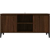 TV ormarić s metalnim nogama boja smeđeg hrasta 103 5x35x50 cm | shoptok.hr