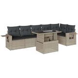  7-dijelni set vrtnih sofa svjetlosivi od poliratana | shoptok.hr