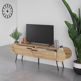 Marckeric TV komoda u dekoru hrasta u prirodnoj boji 195x57 cm Saluso – | shoptok.hr