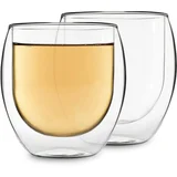 Kozarec, 2 x 410 ml, Dvojna stena, Visokokakovostno borosilikatno steklo, Edinstven