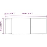  Komplet TV omaric 4-delni siva sonoma inženirski les, (20734670) | Shoptok.si