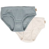  Lunilou - Gaćice za djevojčice s prugama, Silver Blue/Off White, 2 kom Cijene