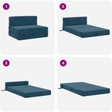 SOFA na razvlačenje Plava 100 x 80 x 60 cm Tkanina | Eponuda.com