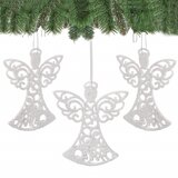  Set Ukrasa za Božićno Drvce - Anđeli 10 cm, 3 komada | shoptok.hr