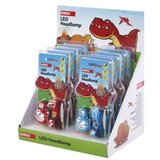 Naglavna LED svetilka Dino 3 LED, 2× CR2032, 8 kos, display box 8/1 | Shoptok.si