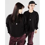 Heavy Sweat Polo Majica black