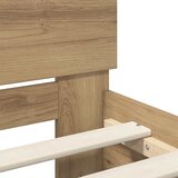  Krevetna konstrukcija s uzglavljem Umjetnički hrast 90 x 200 cm | shoptok.hr