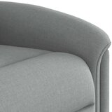  Naslanjač s funkcijo vstajanja svetlo sivo blago | Shoptok.si