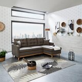 MID.YOU sedežna garnitura kring, siva, z ležiščem | Shoptok.si