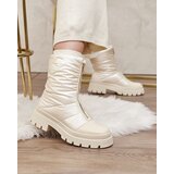 Resti Women's Tainve Beige Flat Heel Boots | ePonuda.com
