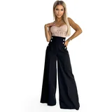 Numoco Elegant wide trousers with high waist