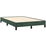 vidaXL Box spring postelja z vzmetnico temno zelen 120x190 cm žamet, (21128258) | Shoptok.si