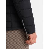 Ombre Men's quilted jacket with jacket cut - black | Eponuda.ba