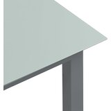 The Living Store Vrtni stol svjetlosivi 190 x 90 x 74 cm od aluminija i stakla | Eponuda.ba