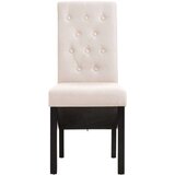  Jedilni stoli 2 kosa blago kremne barve | Shoptok.si