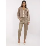 Italy Moda Trousers-MI-SP-P56901.29-dark beige