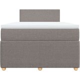 vidaXL Krevet s oprugama i madracem smeđesivi 120 x 200 cm od tkanine | shoptok.hr