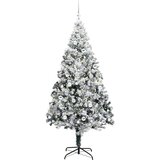 vidaXL Umestno božično drevo med 300 LED Zelena 210 x 135 cm | Shoptok.si