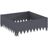  Ograda oko Travnjaka 4 kom. 60 x 60 x 20 cm Čelik Antracit | shoptok.hr