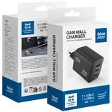 GaN 4A 65W mrežni punjač 2 x Type C + USB A PD QC4.0 VT-43 crni
