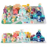 ECO TOYS EcoToys drveni grad od kockica 121 komada | shoptok.hr