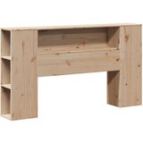 vidaXL Krevet s regalom za knjige bez madraca 120x200 cm od borovine | shoptok.hr