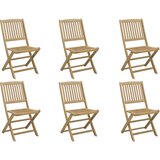 Maison Chic Zložljivi Vrtni Stoli - Stol za vrti 6 kosov 48,5x57x90 cm trdna akacija JS2995, (21876094) Cene