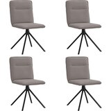  Jedilni stoli 4 kosi taupe blago, (21822568) | Shoptok.si