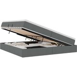 Krevet s madracem i skladištem Tamno siva 200 x 200 cm | Eponuda.com