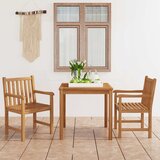  Vrtni blagovaonski set od 3 dijela 80x80 cm masivno tikovino drvo | shoptok.hr