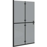  Zid za walk-in tuš Ostalo Crna i tamnoprozirna 110 x 190 cm | shoptok.hr