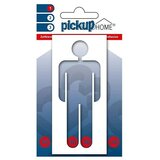 Home nalepka pickup 3D frame (motiv: moški, višina: 10 cm, bele barve) Cene