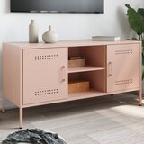 Maison Chic TV omarica - TV enota - Televizijska omarica roza 100,5x39x50,5 cm jeklo, (21698737) | Shoptok.si