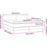 S oprugama i madracem bijeli 160x200 cm od umjetne kože | shoptok.hr
