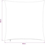  Presvlaka za jastuk 2 pcs ALMELO Žuta 80 x 80 cm Kord | shoptok.hr