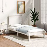  Posteljni okvir bel iz trdne borovine 100x200 cm, (20644312) | Shoptok.si