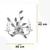  ONLI - Zidna svetiljka COLLANA 1xE14/6W/230V bela/zlatna | Eponuda.com
