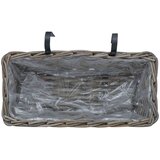  Obesna košara za sadike 2 pcs Siva 48 x 22 x 15 cm Lacak rattan, (5000285950) | Shoptok.si