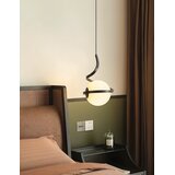 Toolight Crni Luster s Staklenom Sferom i Spiralnim Dizajnom APP1732-1CP | shoptok.hr