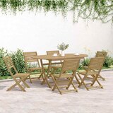  Sklopive vrtne stolice 6 kom 48,5x61,5x87 cm od drva bagrema | shoptok.hr
