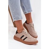 EVENTO Suede Women's Sneakers On Platform Beige Elivienne | shoptok.hr