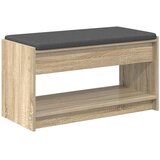  Klupa za hodnik s jastukom Sonoma hrast 83 x 38 x 45 cm | shoptok.hr